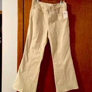 NWT GOOD AMERICAN BONE KICK FLATE CROP